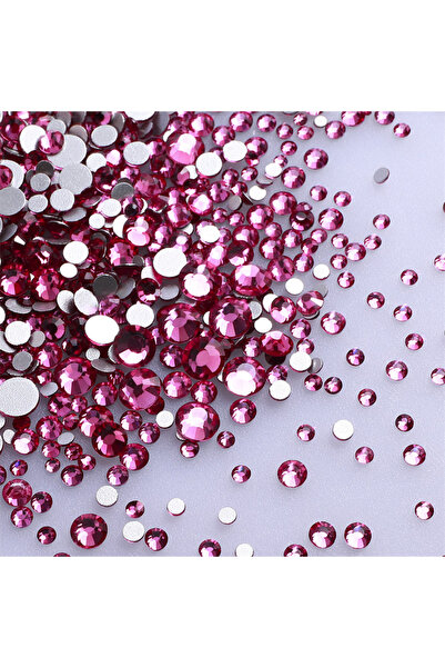 Choice 1440 قطعة من الفوشيا بأحجام مختلفة من الزجاج المسطح وأحجار الراين اللا...