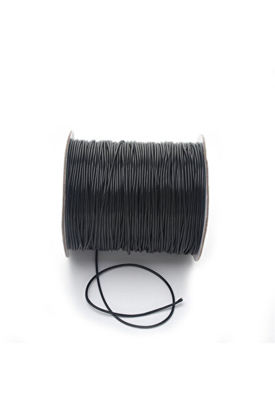 Choice 10 أمتار أسود 10 م / 11 ياردة 1.5 مم سلك بوليستر مشمع كوري أسود خيط مش...