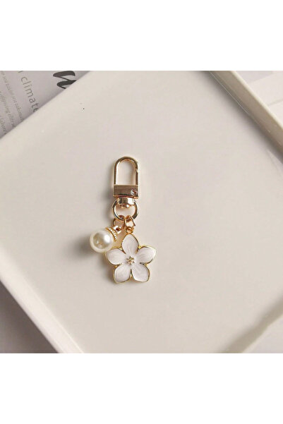 Choice قلادة على شكل زهرة بيضاء أنيقة من اللؤلؤ وقلادة على شكل حقيبة ظهر بسيط...