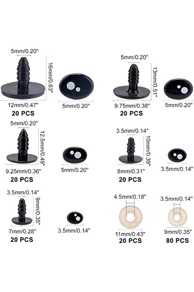 Choice AECH05-12369 عيون حيوانات عيون كاواي مع غسالات عيون بيضاوية من الراتنج...