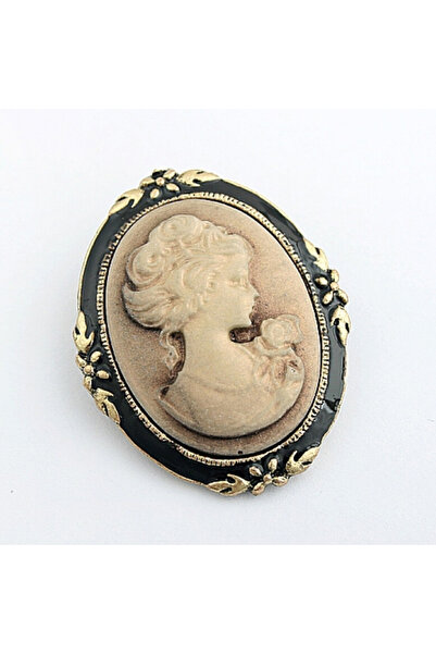 Choice 1 قطعة 1 قطعة دبوس أنيق على شكل رأس الملكة منقوش عتيق للنساء على طراز ...