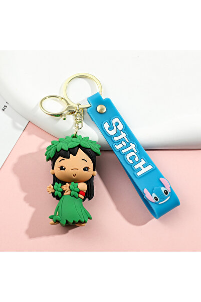 Choice سلسلة مفاتيح هولا ستيتش KC5070، شخصية من سلسلة تروبيكال من مادة البولي...