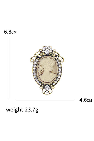 Choice دبوس رأس الجمال من أحجار الراين من Golden1103 للنساء دبوس شخصية على شك...