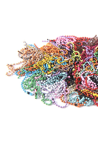 Choice 80 قطعة من سلاسل خرز الكرات بألوان عشوائية 20/40/80/100 قطعة تناسب سلس...