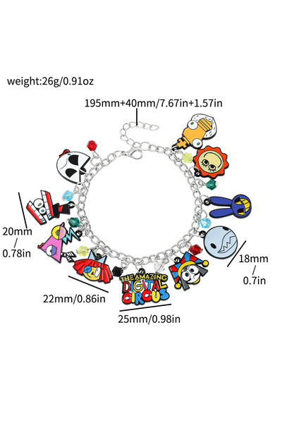 Choice أساور TADC أساور السيرك الرقمي المذهل أساور مطلية بالمينا على شكل شخصية كرتونية من الأنمي من TADC