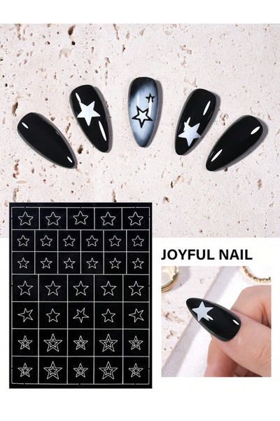 Choice H346 1pc6 Style Hollow out Nail Art Stickers,HeartStarButterflyFlower ...