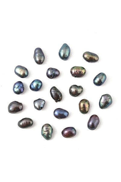 Choice 10 قطع من حبات اللؤلؤ الطبيعي المستزرع في المياه العذبة، حبات لؤلؤ كيش...