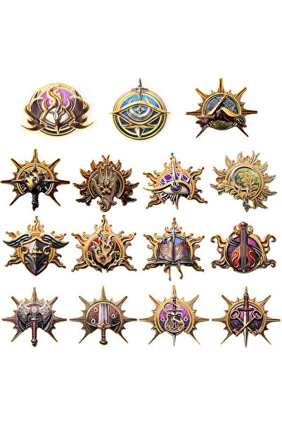 Miniso X00453-01-15 لعبة Baldur's Gate 3 بروش بربري بالادين روغ ماج شاعر وارلوك محارب لعب الأدوار