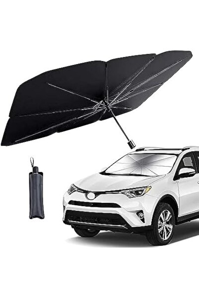 Generic Foldable Car Sunshade with Storage Bag — Front Windshield UV & Heat P...