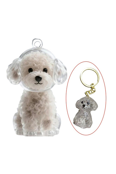 Choice 5 Small Ornaments Cat Fur Storage Pendant Transparent Container Handma...