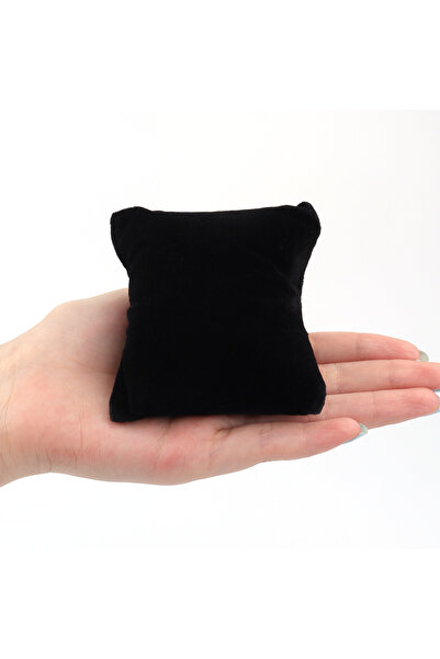 Choice 8x8.5cm 1Pc PU Leather Velvet Jewelry Pillow Stand Watch Bracelet Bang...