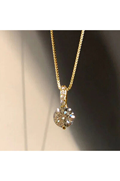 Choice قلادة هويتان الأبدية XL1033 مرصعة بحجر زركونيا مكعب دائري، إكسسوار نسا...