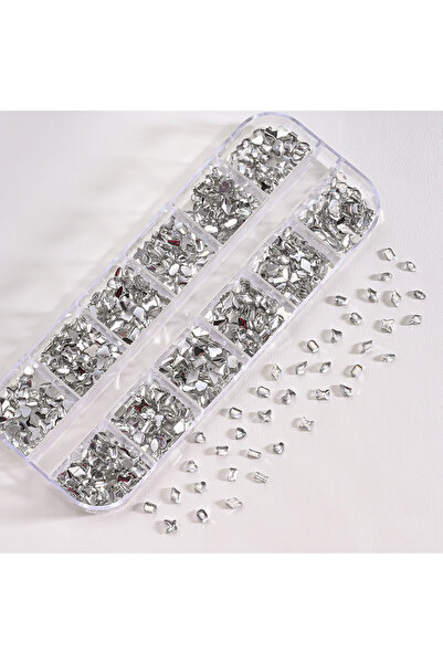 Choice PH209-6 12 مربعًا ثلاثي الأبعاد ملون صغير من الراتنج لتزيين الأظافر بأ...