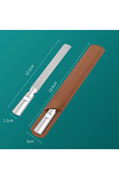 Choice C654-حقيبة طويلة من MR.GREEN، مبرد أظافر مزدوج الجوانب من الفولاذ المق...