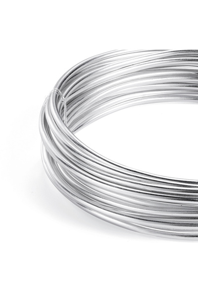 Choice سلك ألومنيوم فضي 0.6/0.8/1.0/1.2/1.5/2/2.5/3 مم سلك معدني مطلي متعدد الألوان