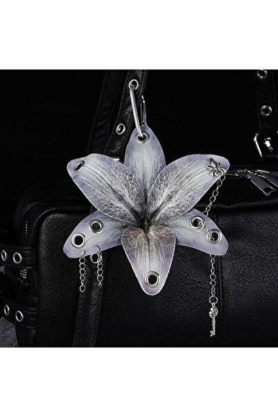 Choice A1 Creative Lily Simulation Flower Keychain Pendant Backpack Decoratio...