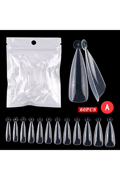 Choice A60pcs 60 قطعة/الحقيبة قوالب تمديد الأظافر قوالب علوية أشكال أظافر نظا...