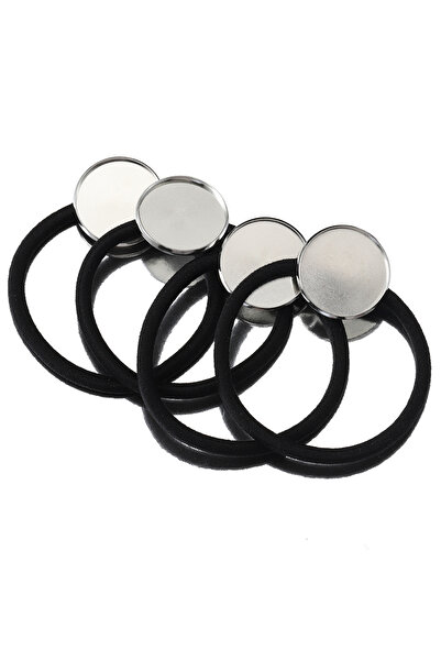 Choice 20 مم روديوم 10 قطع 20/25 مم قاعدة شريط شعر حبل شريط مطاطي مع قاعدة كا...