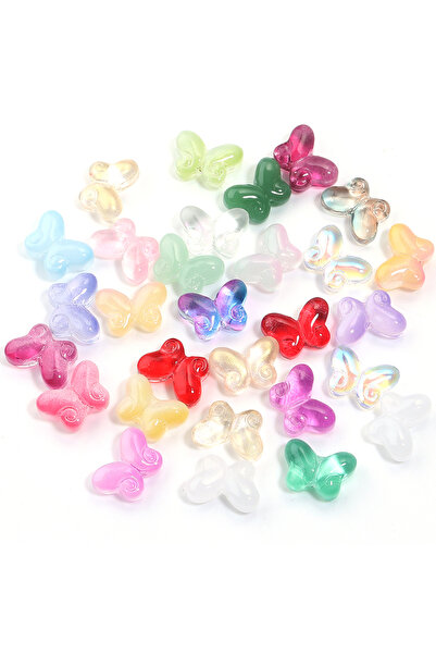 Choice7 100 قطعة من مزيج الألوان العشوائي 50-100 قطعة من خرزات لامبورك المزجج...