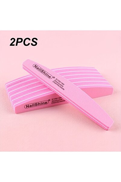 Choice مبرد أظافر احترافي مزدوج الجوانب، وردي، قطعتان (2/5/10 قطع)، إسفنجة سو...