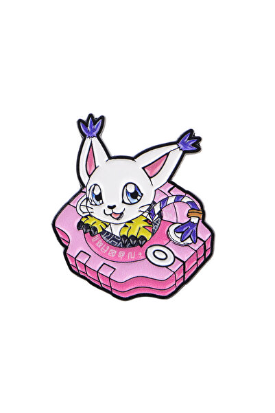 Choice 1 Digital Monster Anime Enamel Pin Happy Dinosaur Animals Badge for Ba...