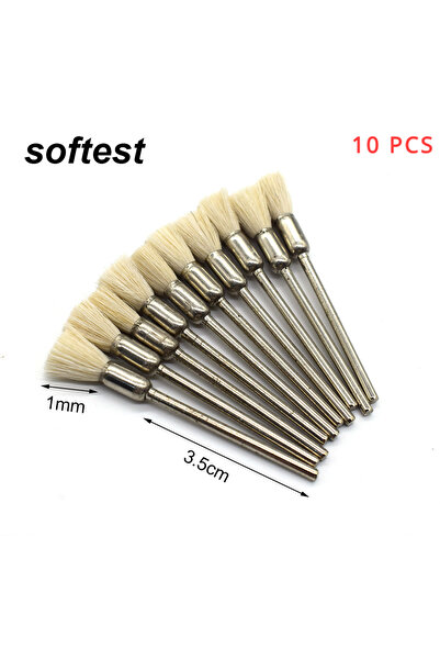 Choice1 H106C 10PCS Polishing Wheels Bristle Steel Brass Wire Pen Shape Brush...