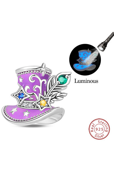 choice2 PAC2021 925 Sterling Silver Charm Beads Magic Series Luminous Purple ...