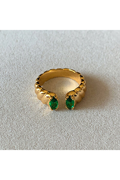 Choice 17mm Style A Foxanry Non-fading Gold Color Engagement Rings for Women ...