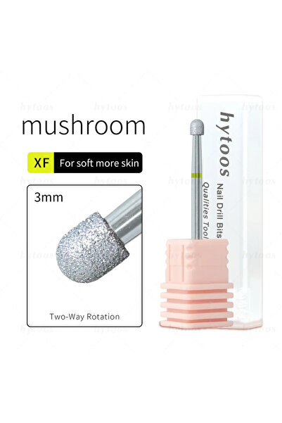 choice2 C3035-XF(S) HYTOOS رؤوس مثقاب أظافر ماسية على شكل فطر من الكروم، رؤوس...
