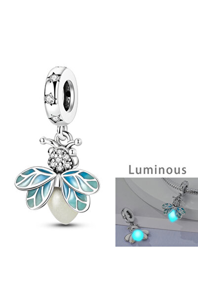 Choice1 KTC930 Silver Plated Glowing Luminous Firefly Charms Fit Original Ban...