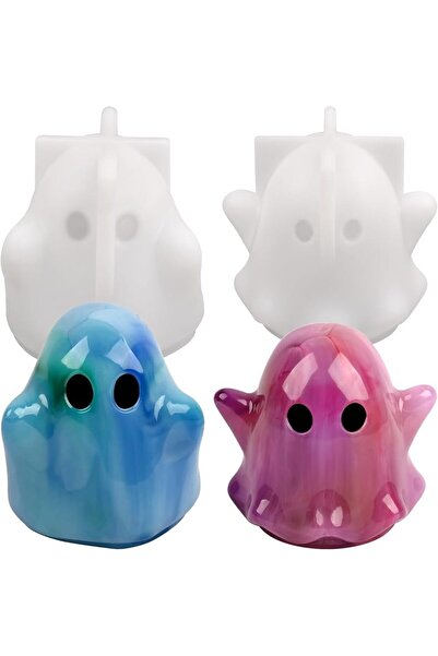 Choice Ghost silicone mold Ghost Resin Mold，2Halloween Ghost Silicone Mold，For epoxy resin casting，3DGhost