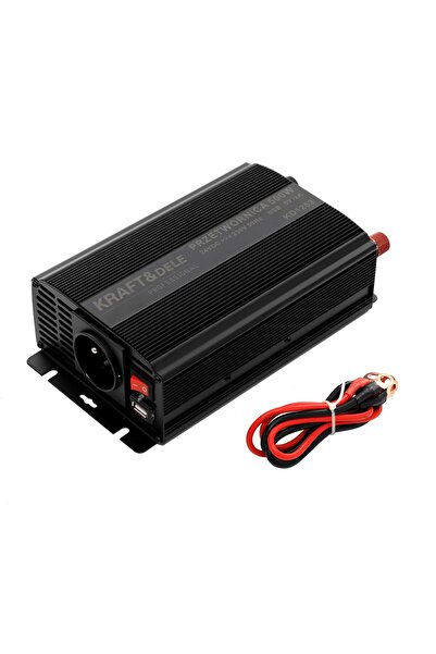 Kraft&dele Convertor auto 12V–230V + USB 5V, 350W, Kraft&Dele, KD1250
