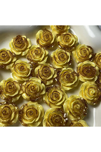 Choice اللون 8 10 قطع 18 مم زهرة الورد الراتنج الملحقات كابوشون أقراط مشبك شع...