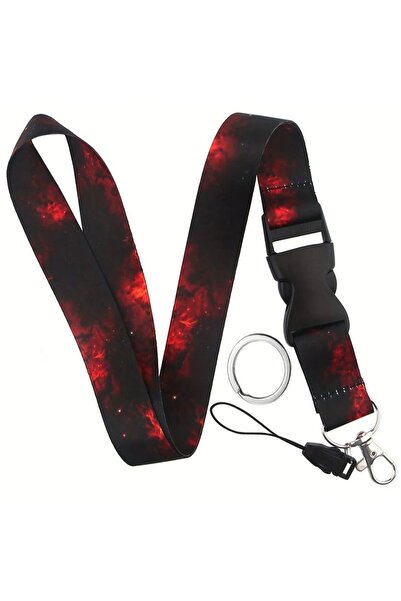 Choice Red in black Mobile Phone Lanyard Fashion Black&Red Sky Buckle Neck St...