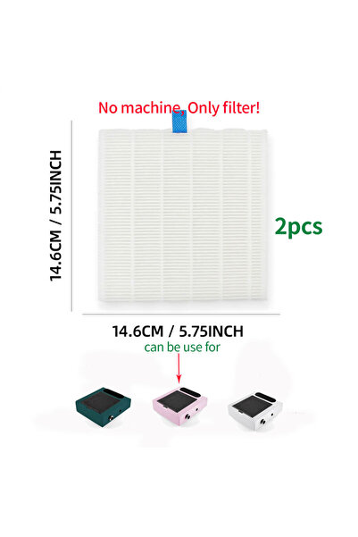 Choice1 فلتر (858-1) قطعتان من الفلاتر لجهاز تجميع غبار الأظافر وماكينة مانيك...