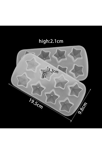Choice قالب سيليكون على شكل نجمة ماسية ثلاثية الأبعاد على شكل نجمة مصنوعة من راتنج الإيبوكسي لصنع المجوهرات والحرف اليدوية المصنوعة من الراتنج