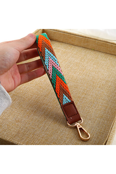 Choice 13 cm F319 Bohemia Geometric strip wristlet keychain