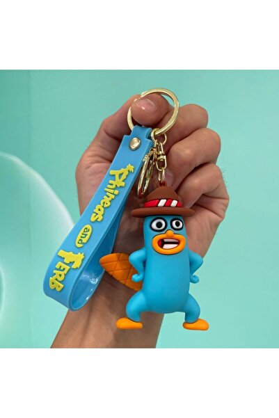 Choice سلسلة مفاتيح كرتونية من ديزني فينياس وفيرب، شخصية أنمي لطيفة، حقيبة مدرسية، سلسلة مفاتيح، ملحقات مفاتيح السيارة