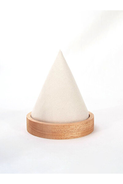 Choice Beige Creative Wood Cone Bracelet Display Stand Ring Bangle Anklet Cha...