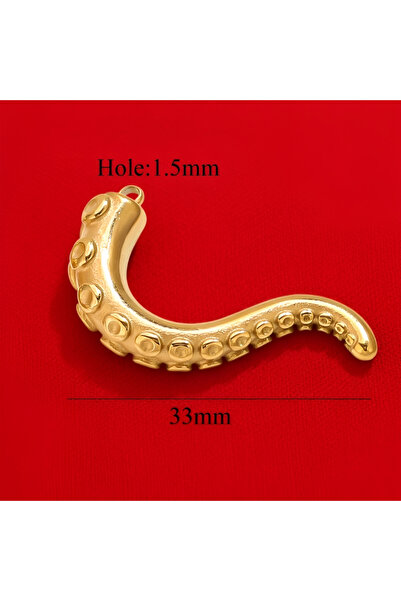 Choice GA-5PCS 2/5 قطع 316L الفولاذ المقاوم للصدأ نجم البحر سحر الأخطبوط الأسماك المعلقات الذهبية صنع المجوهرات المحيط