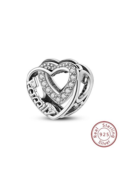 Choice KSC230 خرز فضة إسترلينية 925 حقيقية 100% على شكل خاتم زفاف عائلي مناسب...