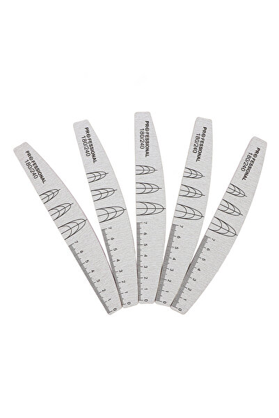 Choice 5 قطع من مبردات الأظافر بحبيبات 180-240، 5 قطع من ورق الصنفرة الرمادي ...