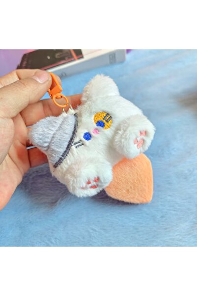 Choice orange Cute Plush Cat Pendant Girl Backpack Pendant Couple Bag Keychai...