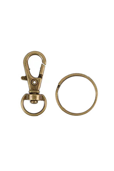 Choice bronze 20pcs/pack Swivel Lobster Clasp With Key Ring 10pcs Key Chain 1...