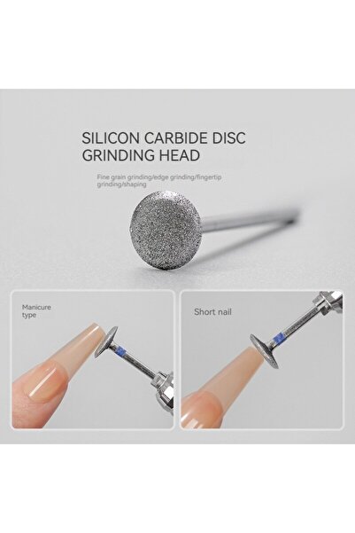 Choice 3 قطع من رؤوس طحن الصحن الطائر المحمولة لتلميع الأظافر وأدوات تلميع الأظافر الاحترافية