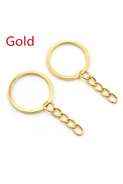 Choice 25mm Ring Gold 20 pcs/lot Key Ring Key Chain Plated Round Split Keycha...