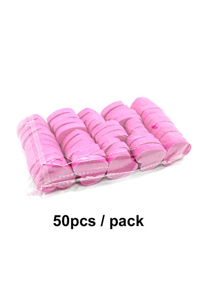 Choice 50 قطعة وردية اللون 20/50 قطعة من مبردات طلاء الأظافر على شكل قلب صغيرة لتلميع وصنفرة كتلة العناية بالأقدام والمانيكير