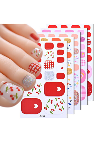 Choice 7 5 أوراق من ملصقات أظافر ديزي الصفراء، 110 نصائح لتغطية كاملة للأظافر...