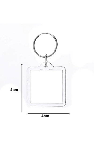 Choice 20 قطعة من إطار الصورة الشفاف طراز 08 سلسلة مفاتيح شرابات قابلة للتركي...