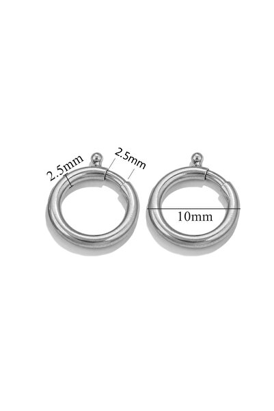Choice SA-2PCS 2pcs Stainless Steel Spring Chic Round Lobster Clasp Necklace ...